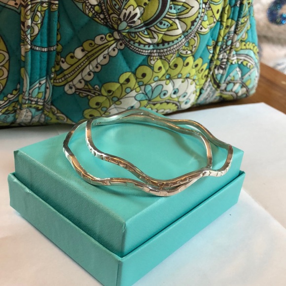 2 Sterling silver 925 bangle bracelet - Picture 2 of 3